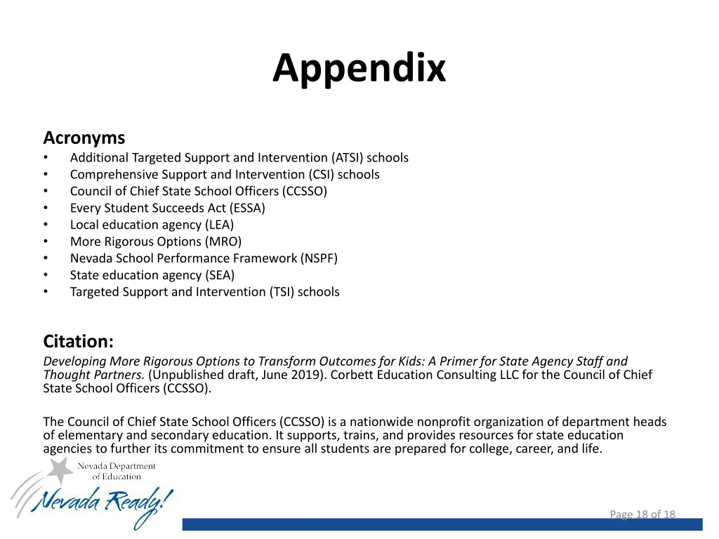 appendix