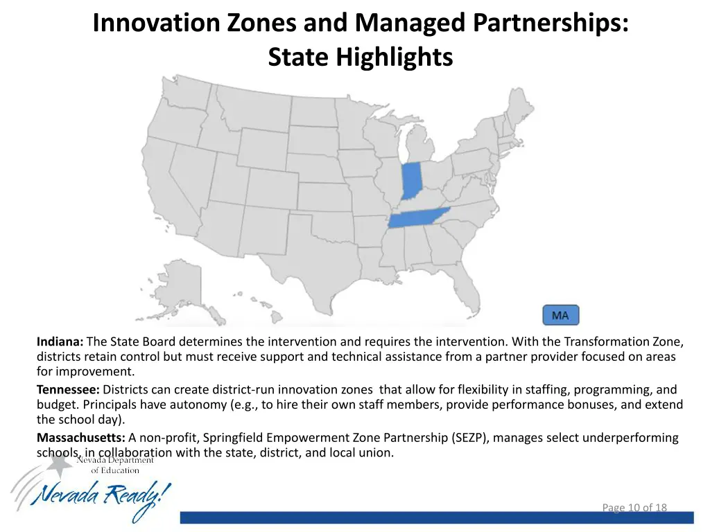 innovation zones and managed partnerships state