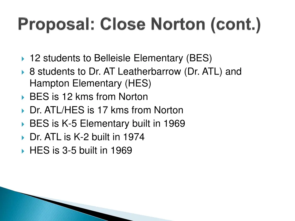 12 students to belleisle elementary