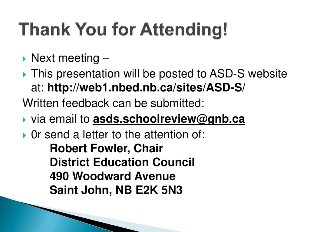 next meeting this presentation will be posted