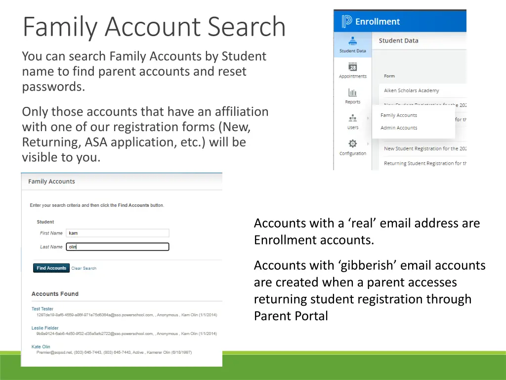 family account search you can search family