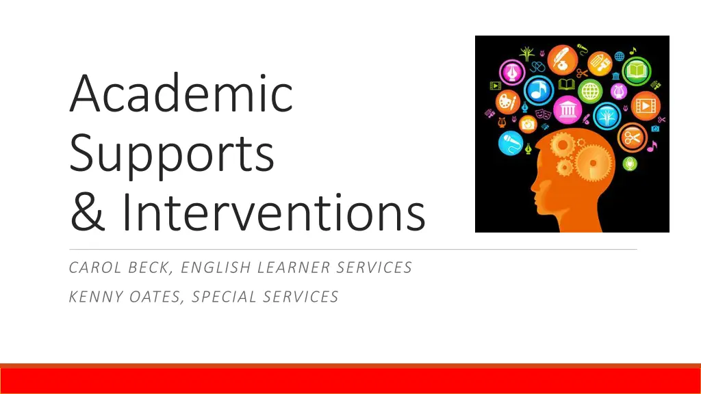 academic supports interventions