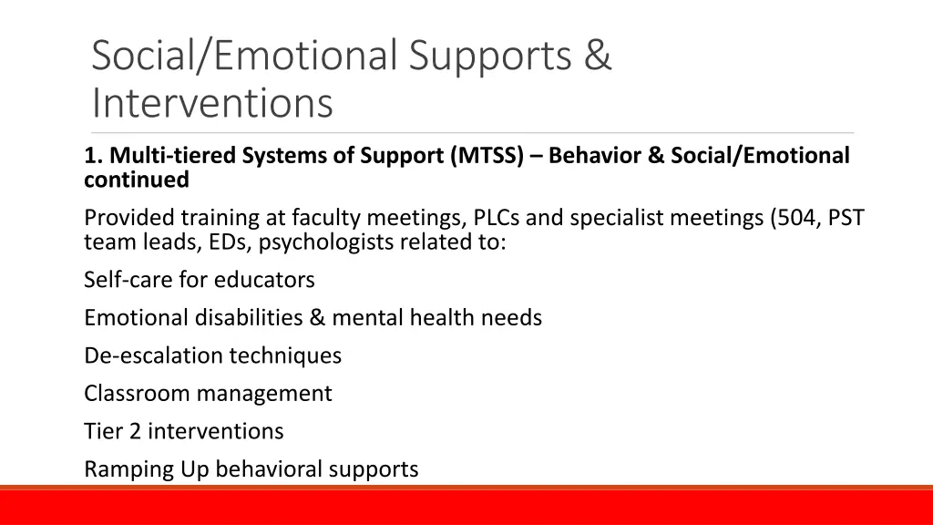 social emotional supports interventions 2