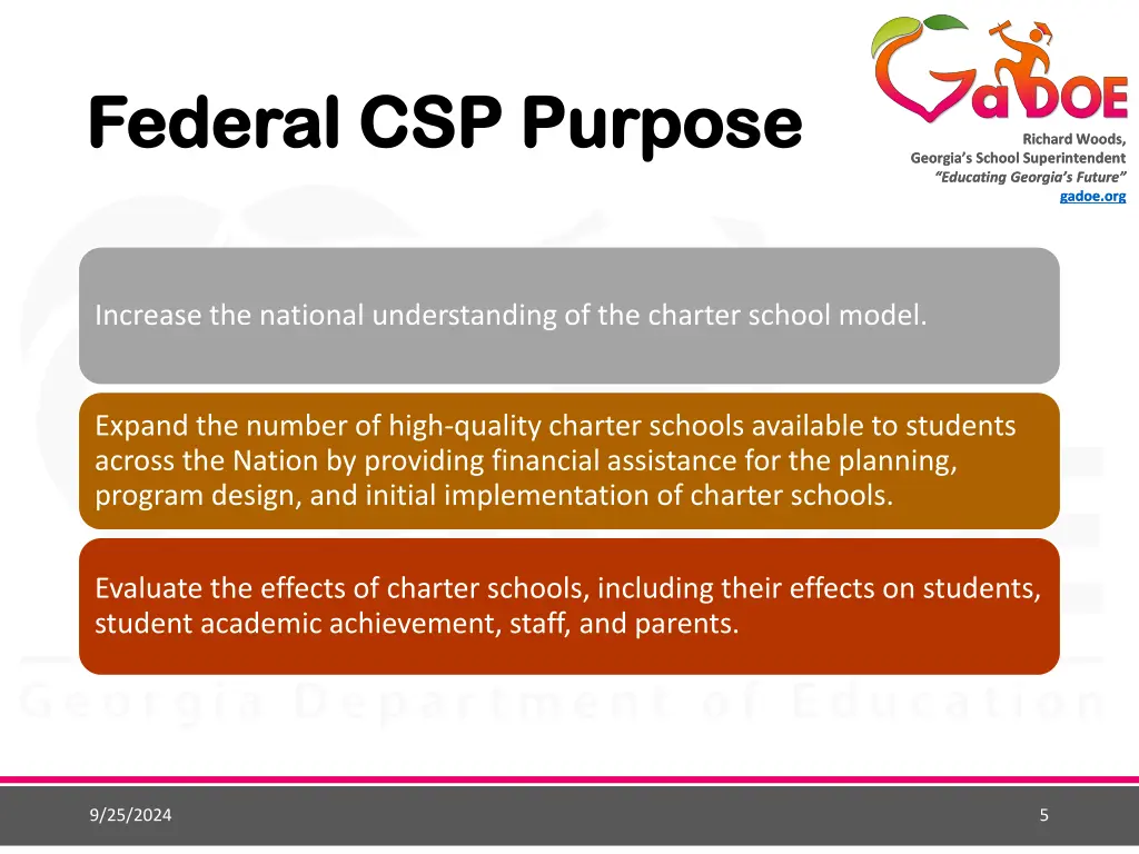 federal csp purpose federal csp purpose