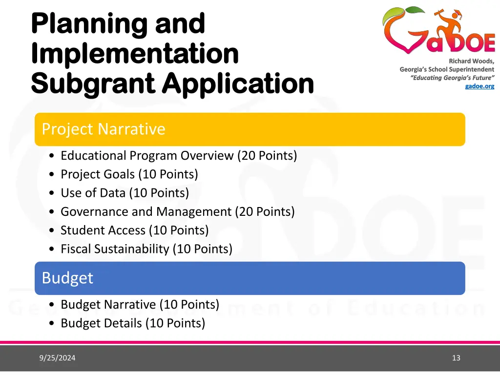 planning and planning and implementation