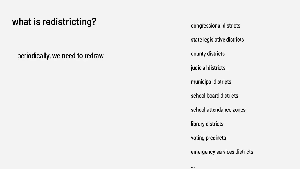 what is redistricting 5