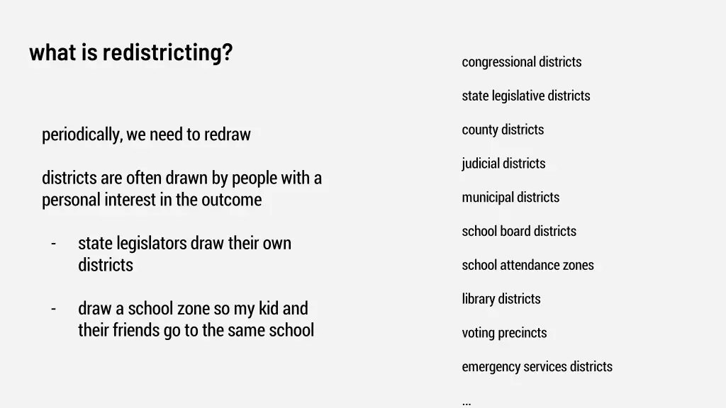 what is redistricting 8