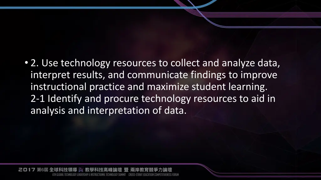 2 use technology resources to collect and analyze