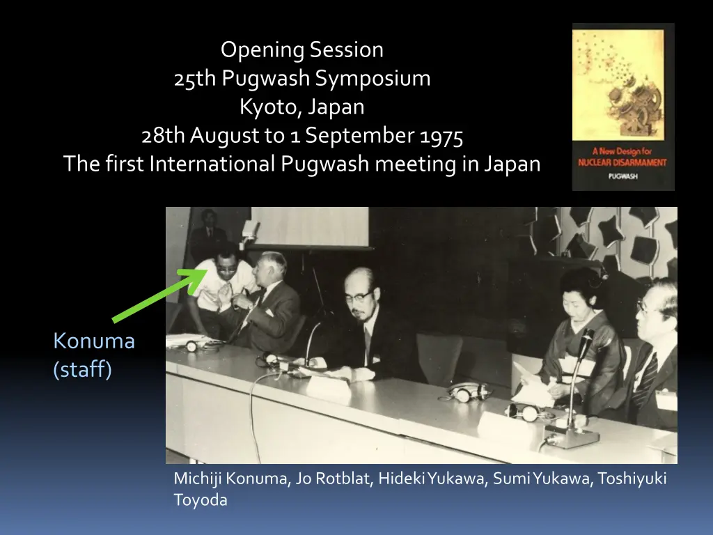 opening session 25th pugwash symposium kyoto