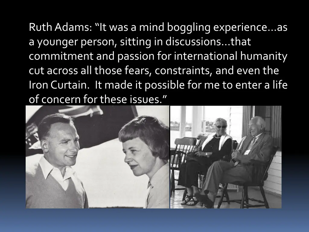 ruth adams it was a mind boggling experience