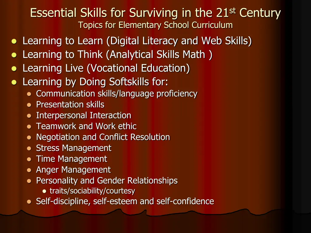 essential skills for surviving