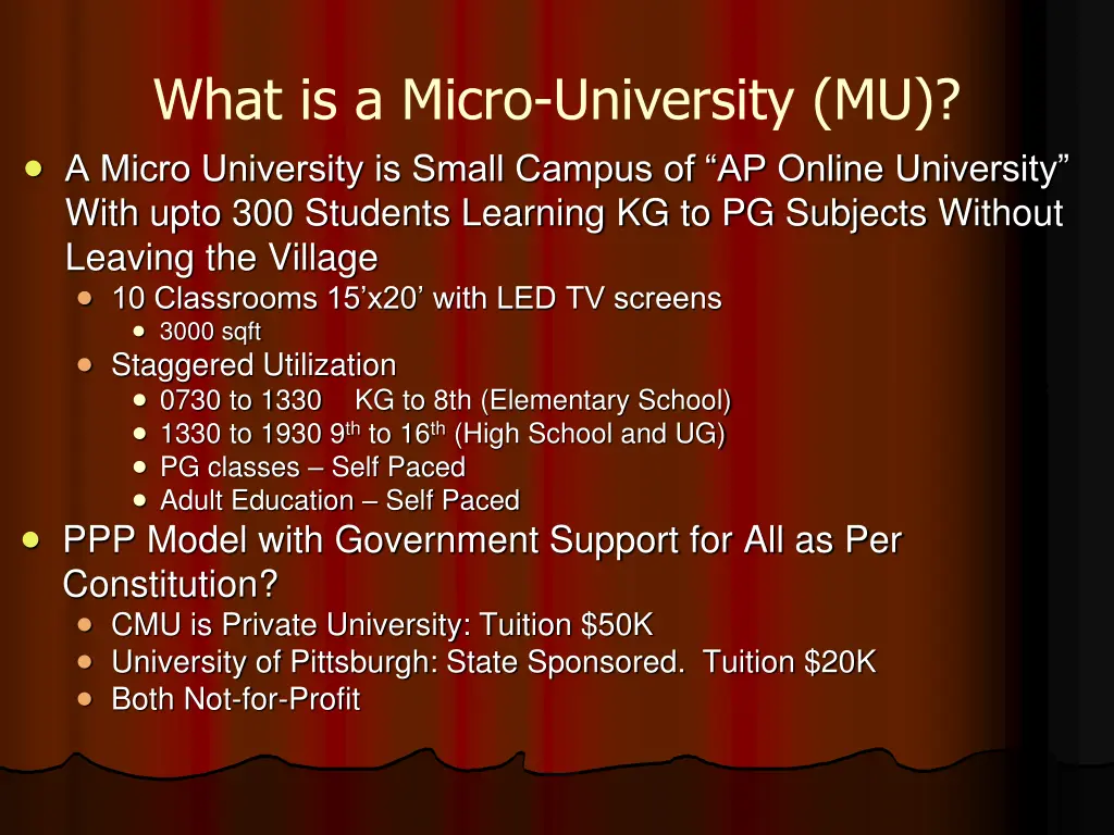 what is a micro university mu a micro university