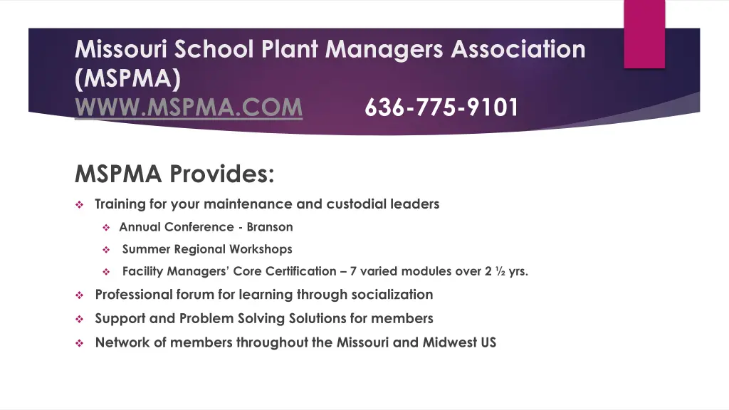 missouri school plant managers association mspma