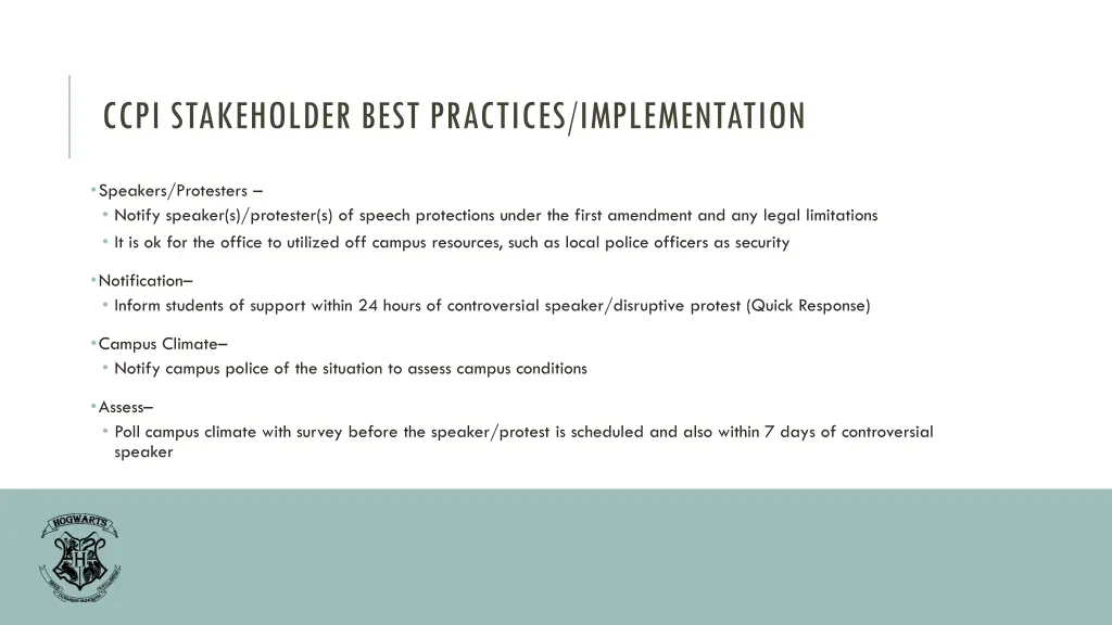 ccpi stakeholder best practices implementation