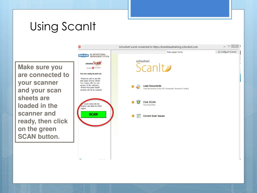 using scanit