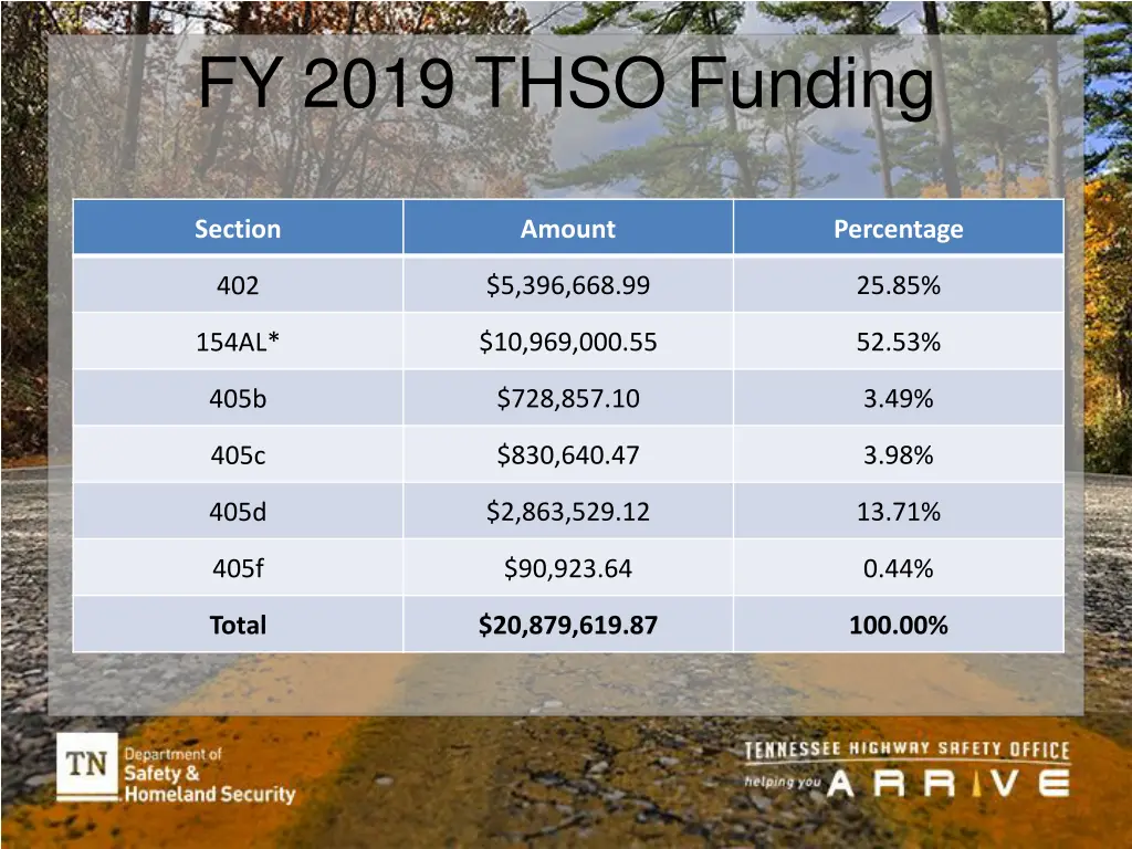 fy 2019 thso funding