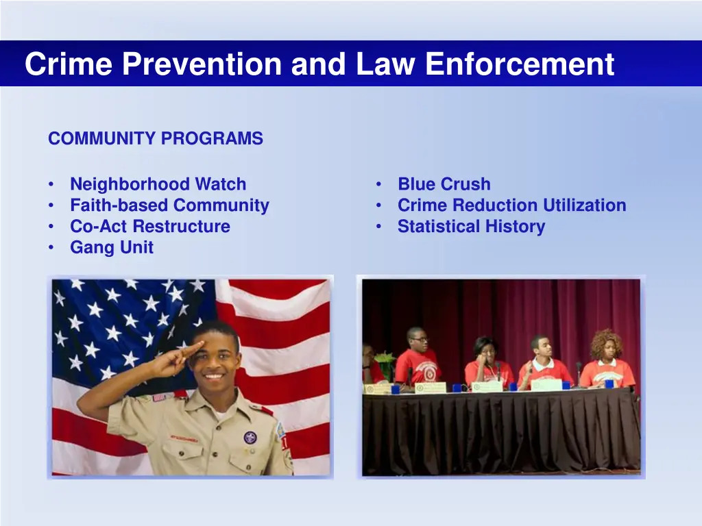 crime prevention and law enforcement