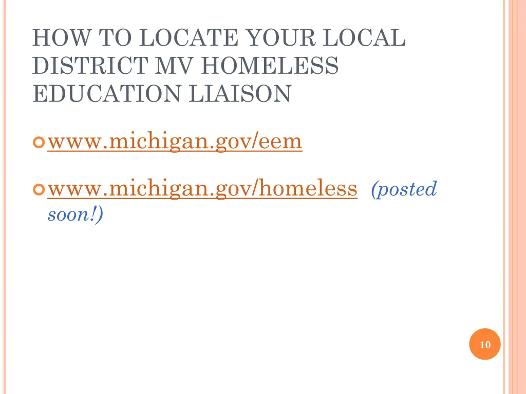 how to locate your local district mv homeless