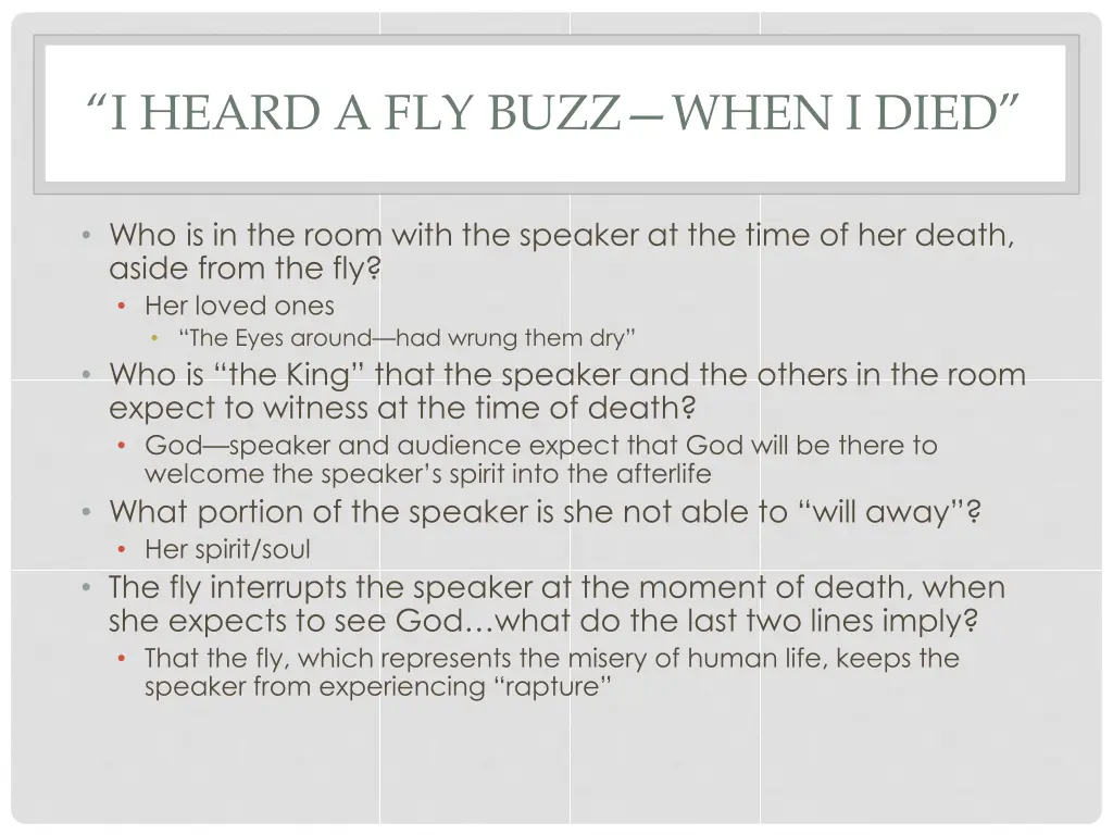 i heard a fly buzz when i died 2