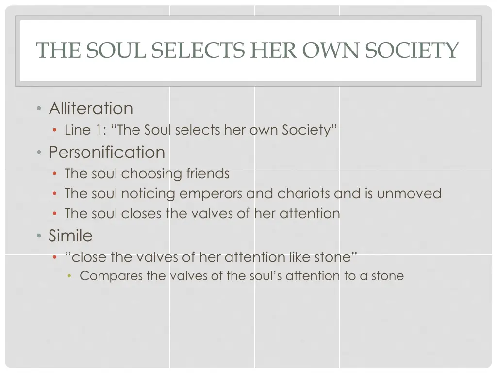 the soul selects her own society 2