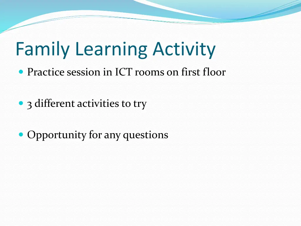 family learning activity