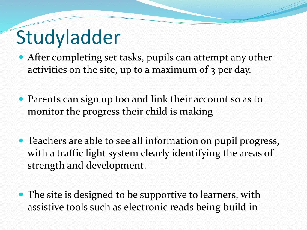 studyladder after completing set tasks pupils