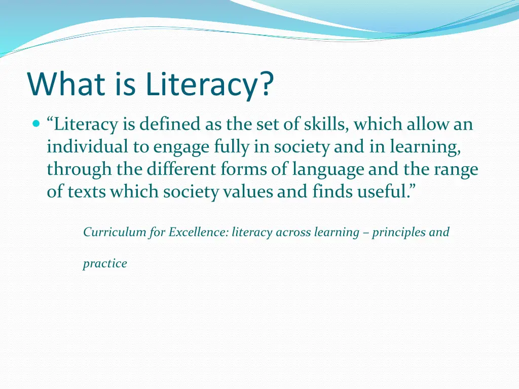 what is literacy