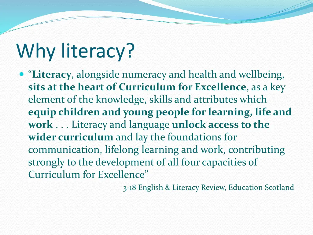 why literacy