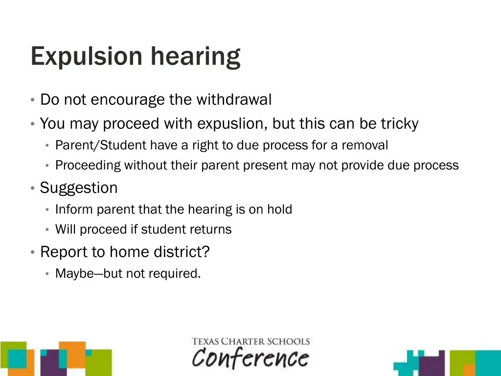 expulsion hearing