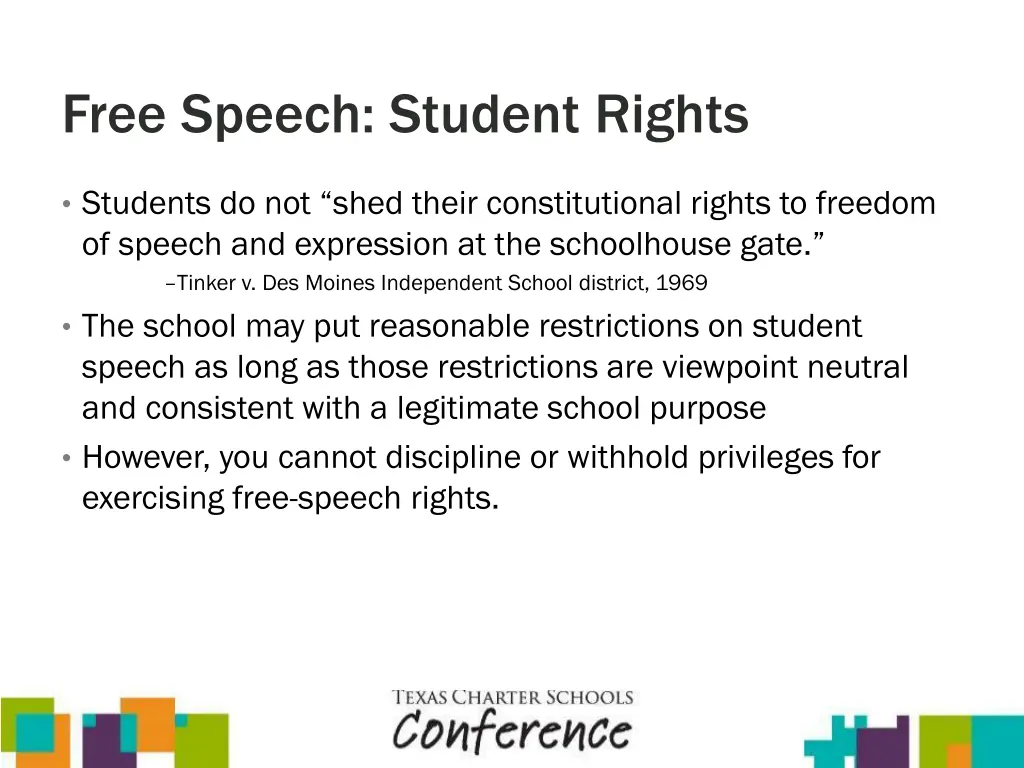 free speech student rights