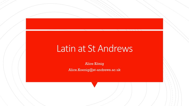 latin at st andrews