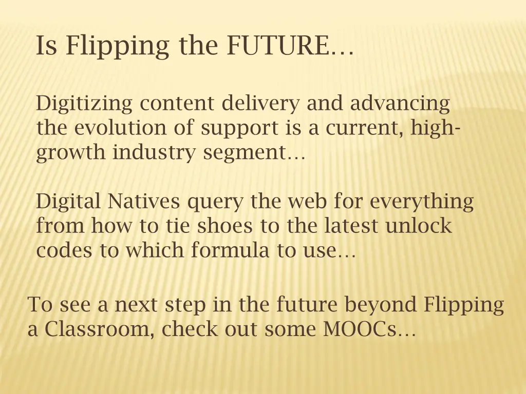 is flipping the future