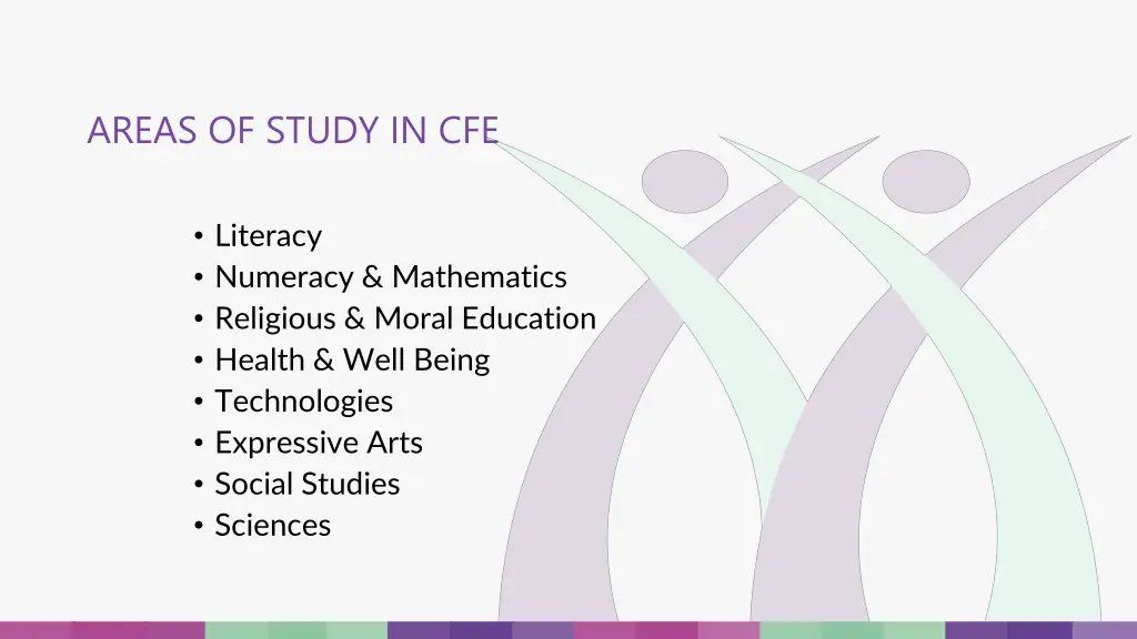 areas of study in cfe