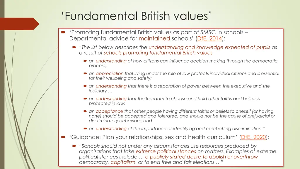 fundamental british values