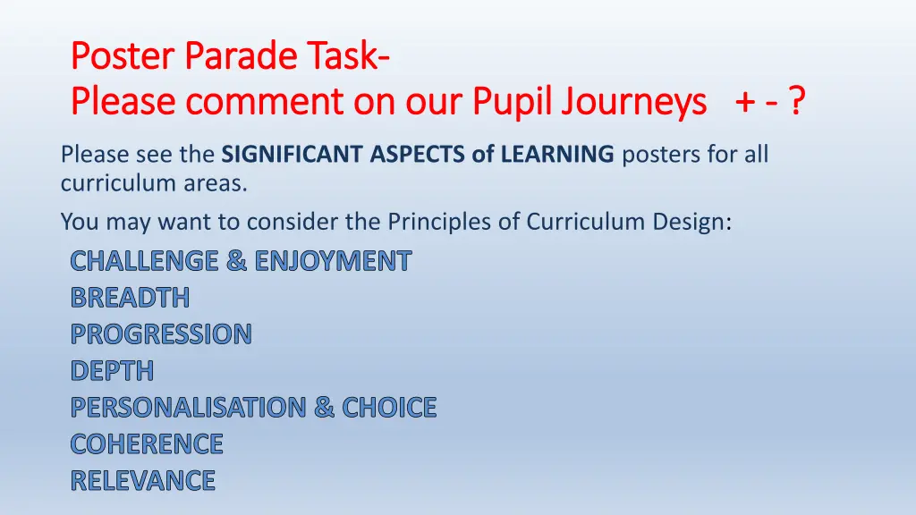 poster parade task poster parade task please