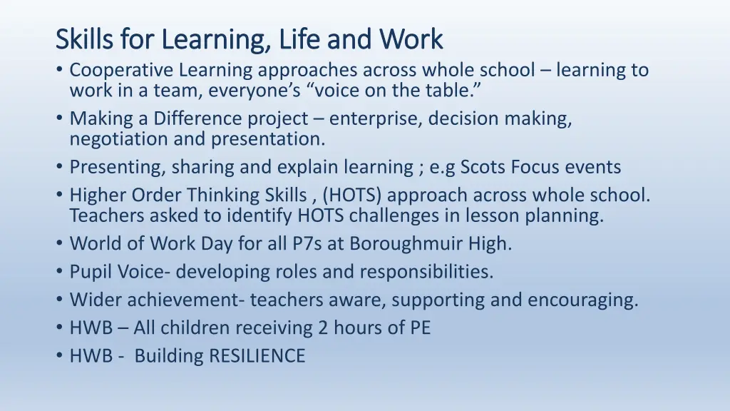 skills for learning life and work skills