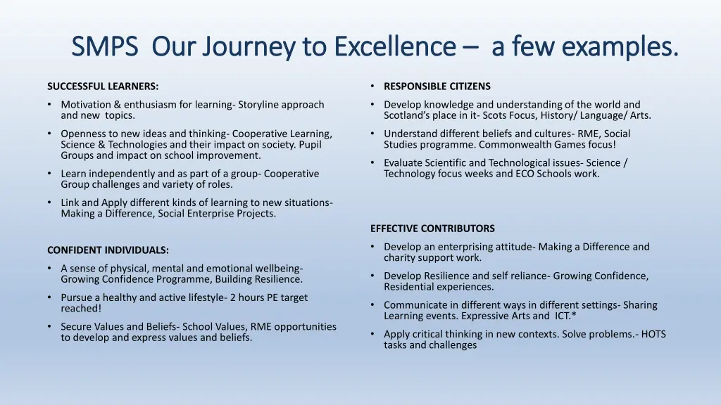 smps our journey to excellence smps our journey