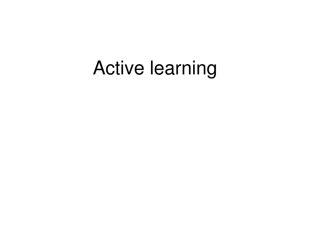 active learning