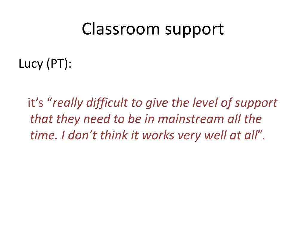 classroom support 1