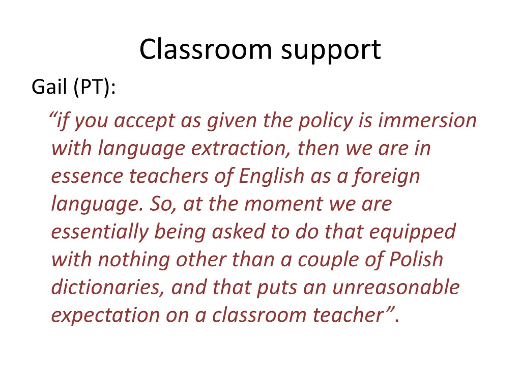 classroom support 2