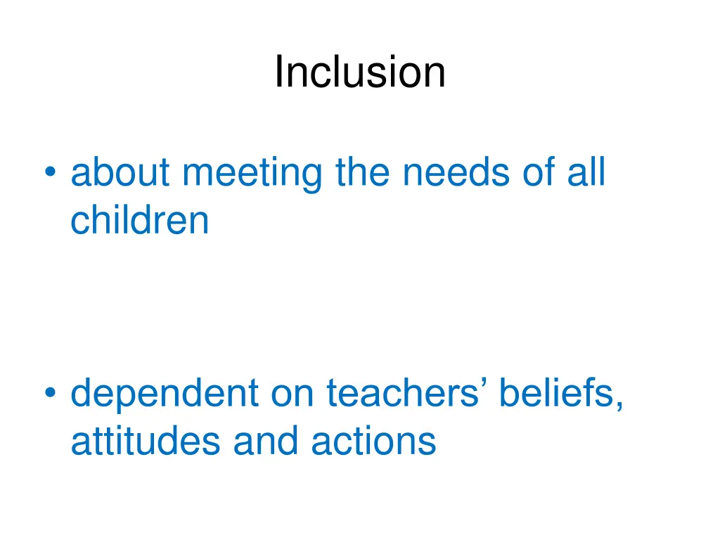 inclusion