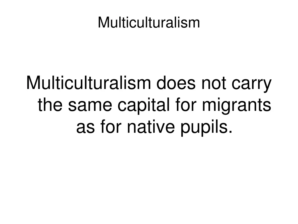 multiculturalism