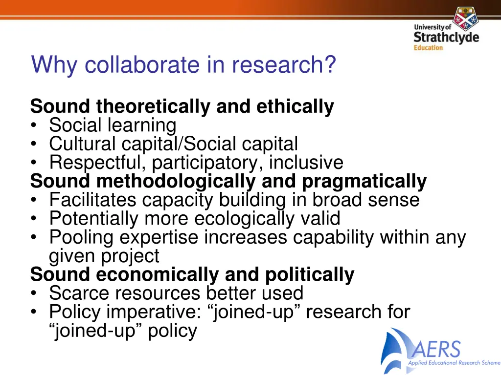 why collaborate in research