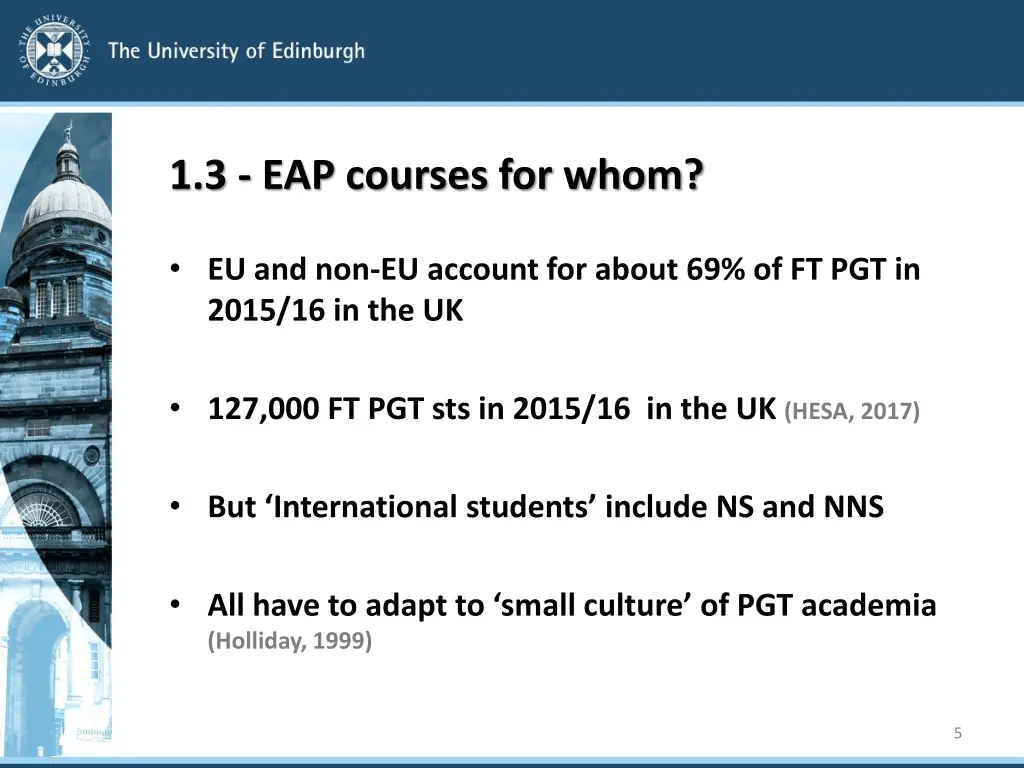 1 3 eap courses for whom