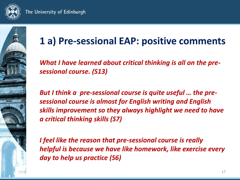 1 a pre sessional eap positive comments