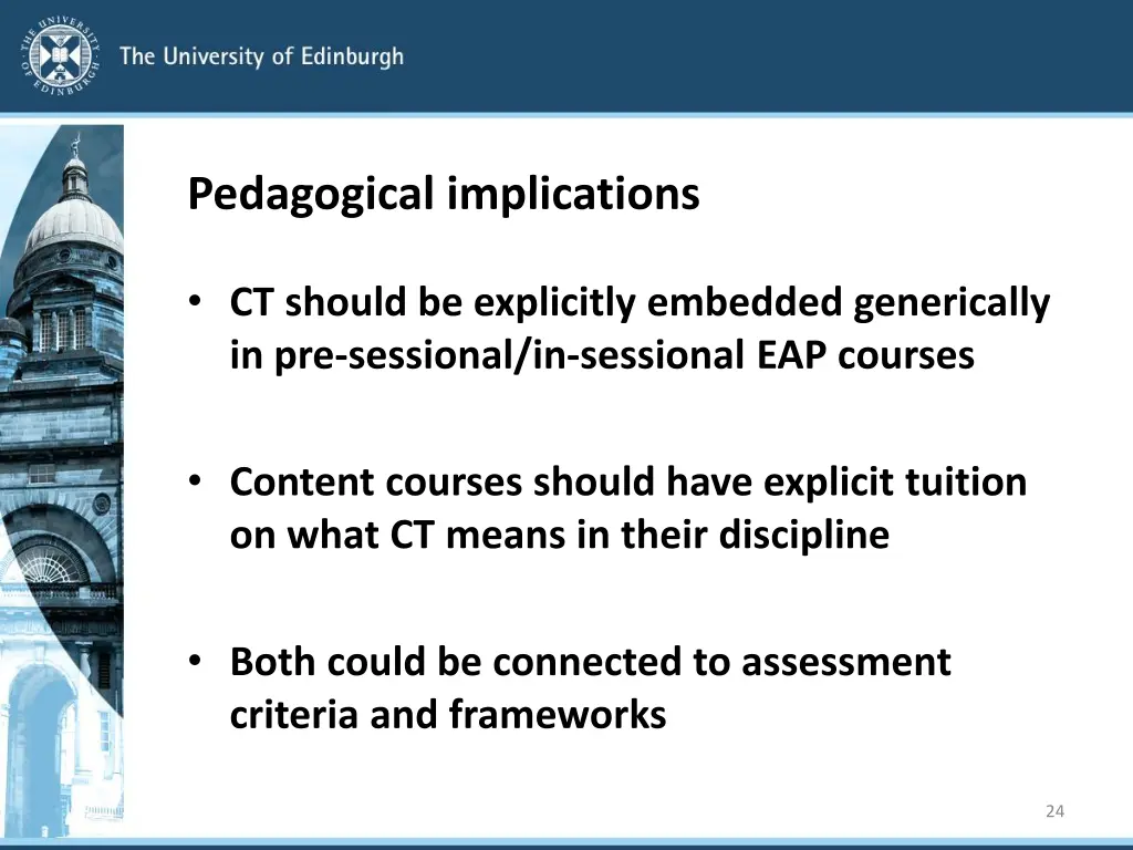 pedagogical implications