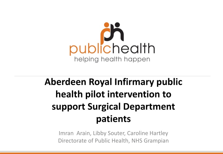 aberdeen royal infirmary public health pilot