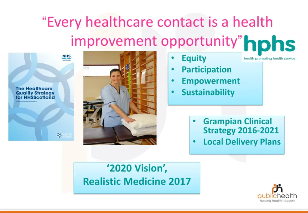 every healthcare contact is a health improvement