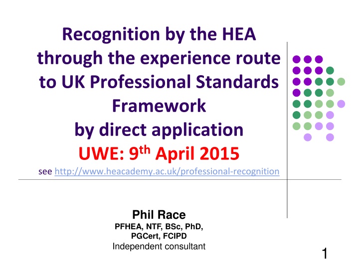 recognition by the hea through the experience