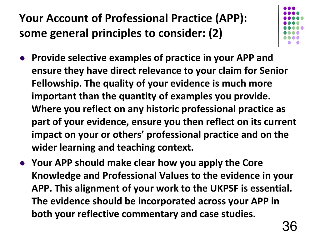 your account of professional practice app some 1